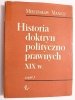 HISTORIA DOKTRYN POLITYCZNO PRAWNYCH XIX w. - Mieczysław Maneli 1964